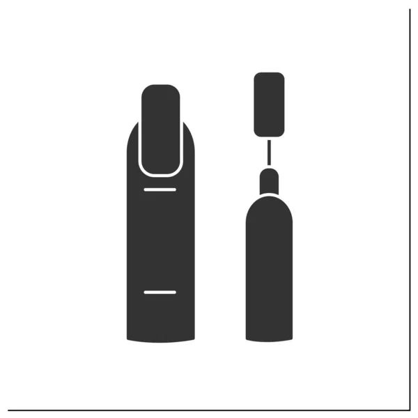 Nail sander glyph icon — Stok Vektör