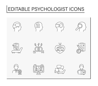  Psikolog satırı simgeleri ayarlandı