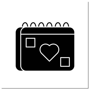 Takvim glif simgesini