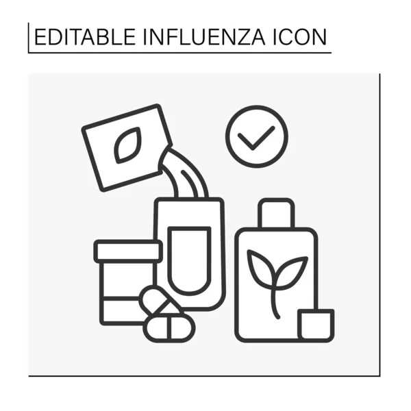 Icona linea di trattamento — Vettoriale Stock