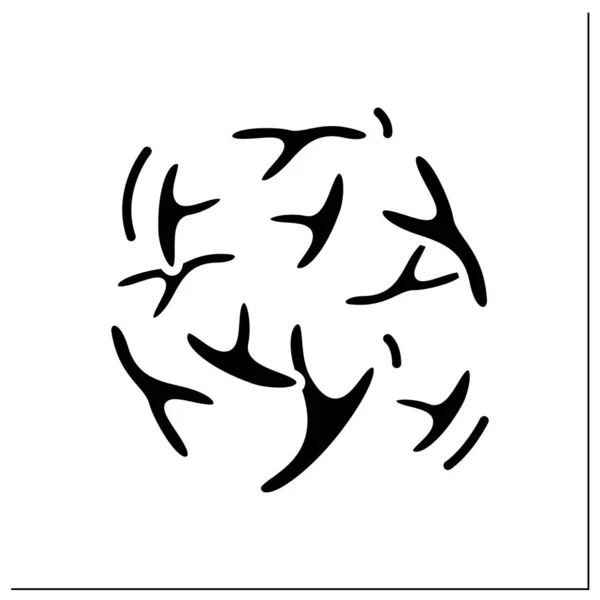 Symbolbild Bifidobacterium glyph — Stockvektor