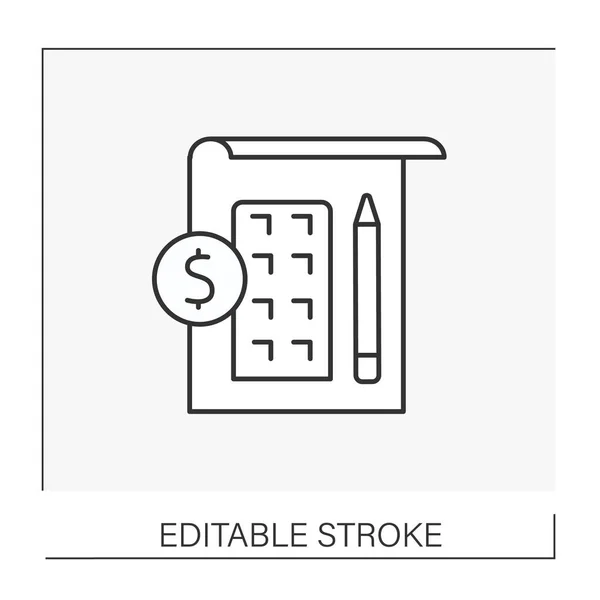 Ikona linii rozwoju projektu — Wektor stockowy