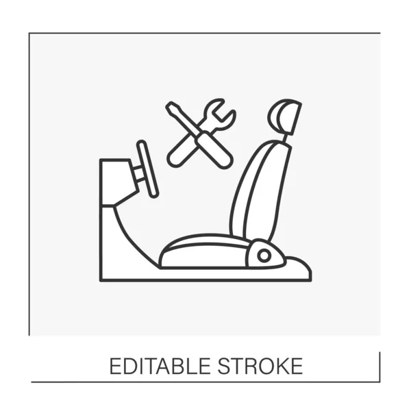 Pictogram inspectielijn — Stockvector