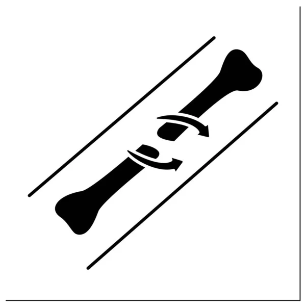 Symbol für Spiralbruch — Stockvektor