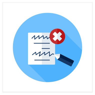 Mavi kalem düz simge. Düzeltmek ya da kabul edilebilir kılmak için bazı kelimeleri kaldır ya da değiştir. - Doğru. Kısaltarak veya silerek düzenle. Sansür kavramı. 3d vektör illüstrasyonu