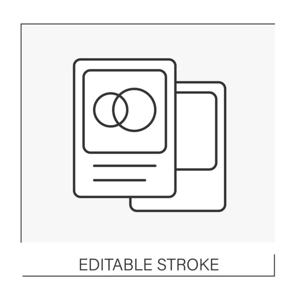 Fotos Icono Línea Diferentes Imágenes Una Ceremonia Boda Historia Amor — Vector de stock