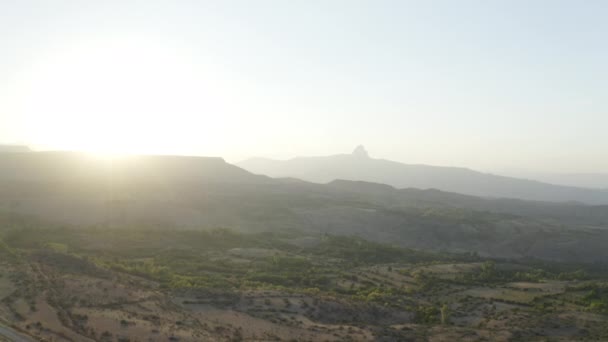 Aerial View Igdir Landscape Turkey Footage — Vídeos de Stock