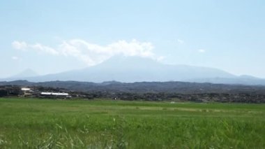 Aerial view of Balik Gol in Igdir. 4K footage in Turkey
