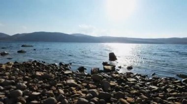 Aerial view of Balik Gol in Igdir. 4K footage in Turkey