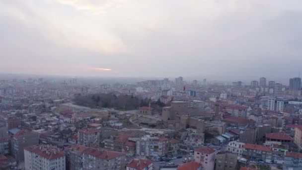 Aerial View Nigde City Landscape Turkey Footage Turkey — Stock Video