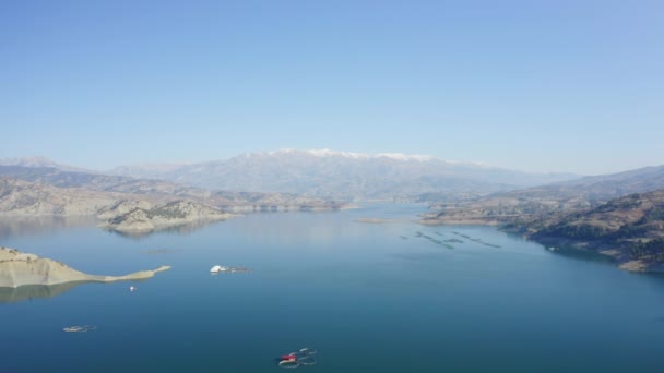 Vista Aérea Del Río Ceyhan Kahramanmaras Filmación Turquía — Vídeos de Stock