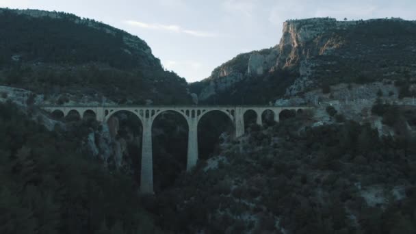 Luftaufnahme Der Varda Brücke Adana Filmmaterial Der Türkei — Stockvideo