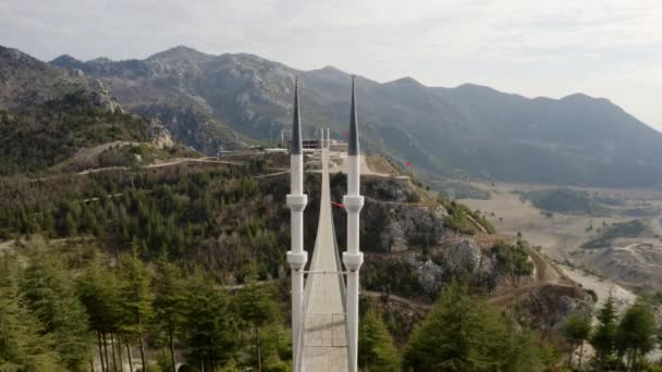View Four Minaret Bridge Kahramanmaras Footage Turkey — Stock Video