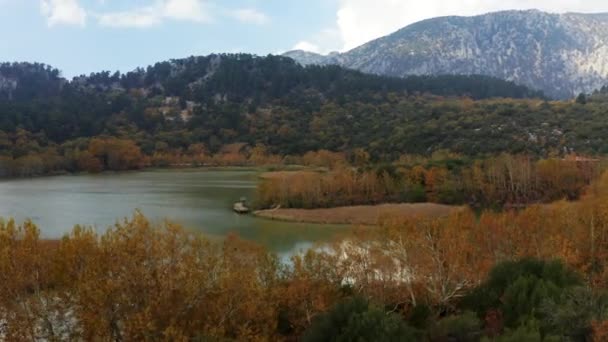 Letecký Pohled Jezero Kovada Ispartě Záběry Turecku — Stock video