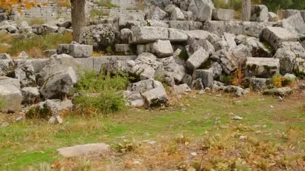 Pisidia Antiocheia Cidade Antiga Isparta Filmagem Turquia — Vídeo de Stock