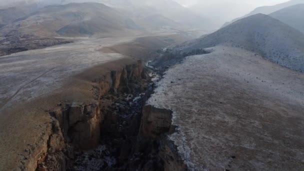 Vista Aérea Montanha Vale Níger Filmagem Turquia — Vídeo de Stock