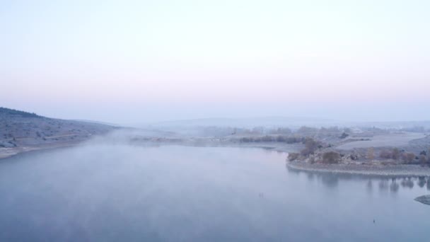 Вид Повітря Озеро Ебер Afyonkarahisar Footage Туреччині — стокове відео