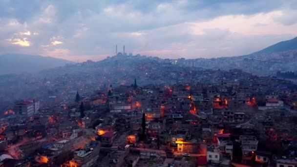 Pemandangan Kota Kahramanmaras Turki Footage — Stok Video