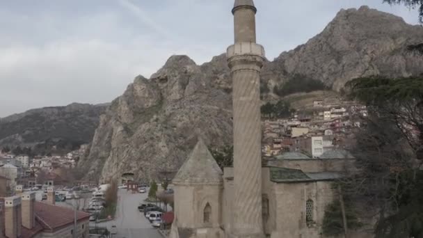 Amasya Daki Gökyüzü Camii Nin Havadan Görünüşü Türkiye Görüntüsü — Stok video