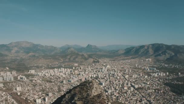 Légi Kilátás Adana Város Táj Felvételek Törökországban — Stock videók