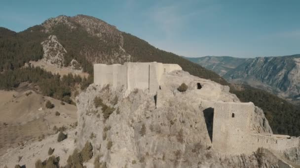 Luftaufnahme Der Burg Yilan Adana Filmmaterial Der Türkei — Stockvideo