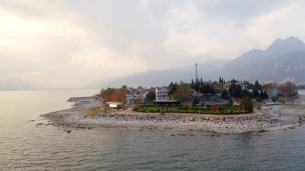 Ciudad Egirdir Lago Montaña Isparta Filmación Turquía — Vídeos de Stock