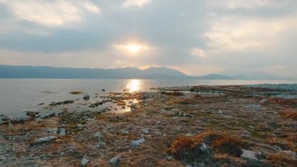 Місто Егірдір Озеро Гора Іспарті Кадри Туреччині — стокове відео
