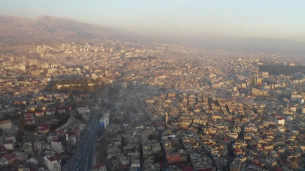 Vista Aérea Paisagem Cidade Kahramanmaras Turquia Filmagem — Vídeo de Stock