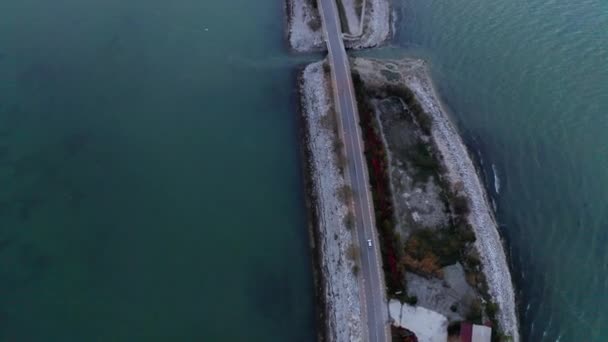 Місто Егірдір Озеро Дорога Іспарті Кадри Туреччині — стокове відео
