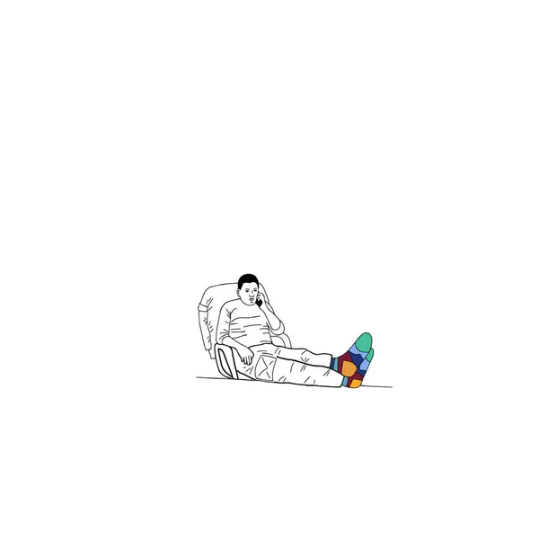 Векторная Иллюстрация Виталия Кима Губернатора Николаевской Области Виталия Сидящего Столом — стоковый вектор