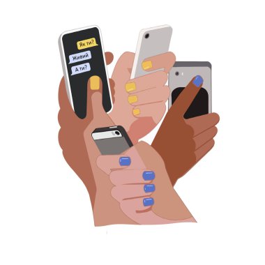   Akrabaların heyecanı, akıllı telefonları olan birçok el ve ekranlardaki mesajlar, Ukrayna 'daki savaşı durdurun.