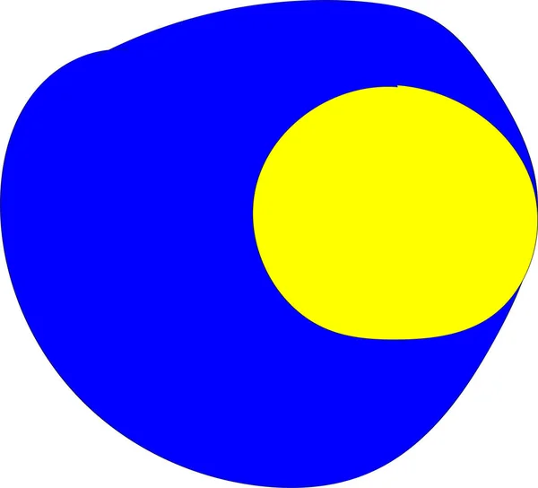 Wektor Ilustracja Niebiesko Żółty Szablon Kolory Flagi Narodowej Kraju Ukraina — Wektor stockowy