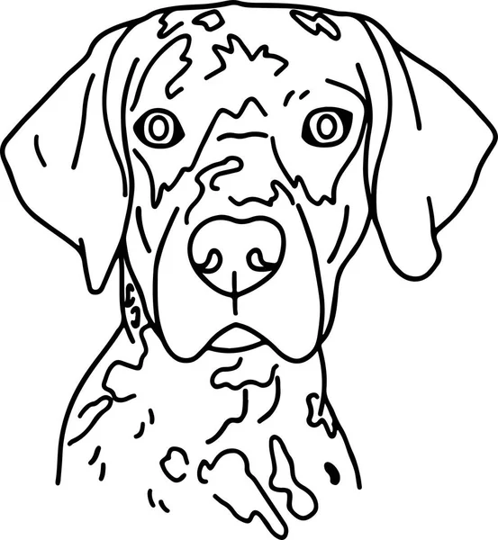 Disegno Stile Illustrazione Cane Carino Animali Domestici Love Concept — Vettoriale Stock