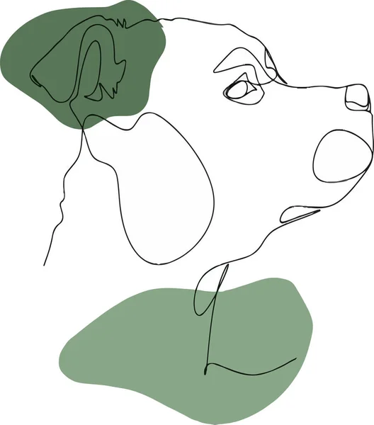 Illustration Dog Drawing White Background — Vettoriale Stock