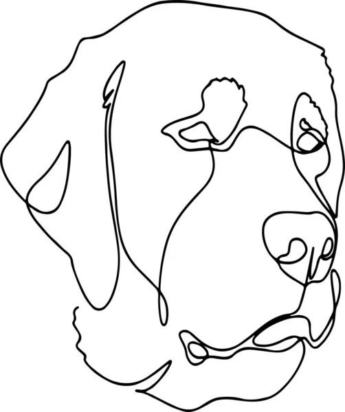 Vektor Illustration Eines Niedlichen Cartoon Hundes — Stockvektor