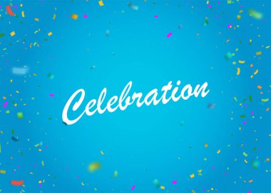 Colorful celebration confetti falling randomly. Abstract background