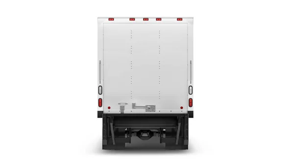 Box Truck Isolated White Background — Stockfoto