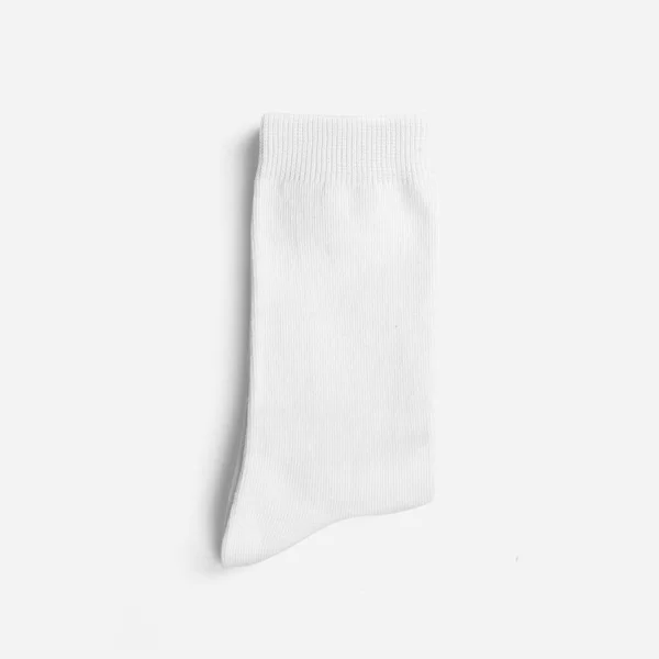 Single Sock Mockup White Background — Zdjęcie stockowe