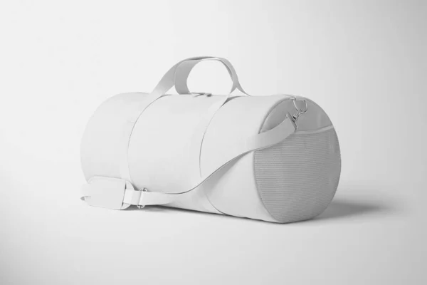 duffel bag isolated mockup on white background