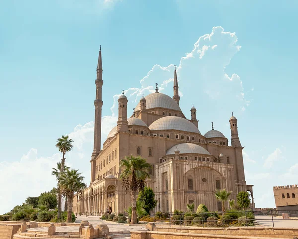Mesquita Muhammad Ali Cidadela Saladino Cairo Egito Céu Azul — Fotografia de Stock