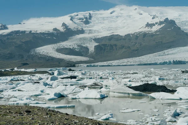 Lagoa Glaciar Jokulsarlon Parque Nacional Vatnajokull Islândia Foto Alta Qualidade — Fotografia de Stock
