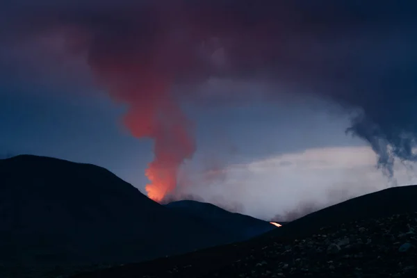 Fagradalsfjall Islandia Junio 2021 Erupción Del Volcán Cerca Reikiavik Islandia — Foto de Stock