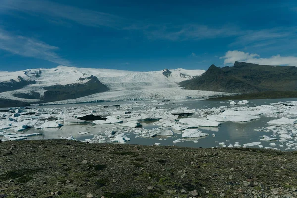 Λίμνη Παγετώνα Jokulsarlon Εθνικό Πάρκο Vatnajokull Ισλανδία Υψηλής Ποιότητας Φωτογραφία — Φωτογραφία Αρχείου