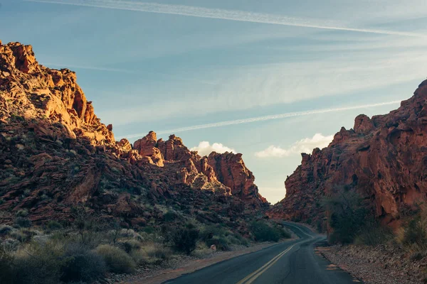 Road Valley Fire State Park Nevada Foto Alta Qualidade — Fotografia de Stock