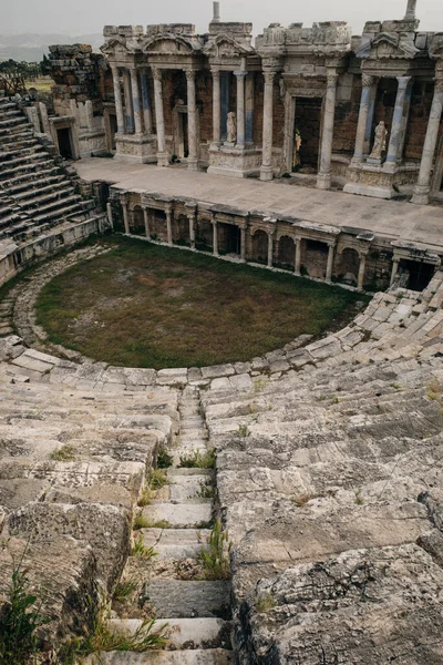 Hierapolis Pammukale Turkey Ancient Amphitheater High Quality Photo — Stock Photo, Image