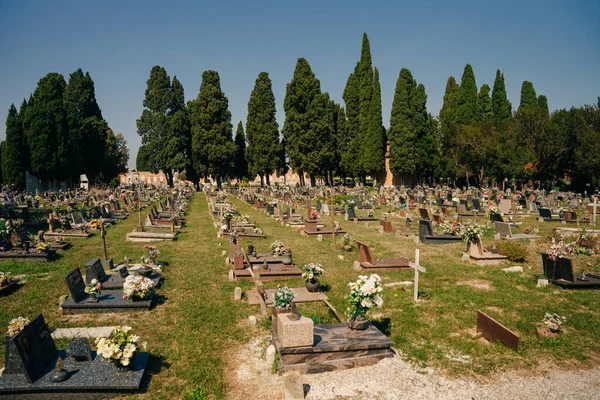 Venezia Italia Set 2021 Architettura All Interno Del Cimitero San — Foto Stock