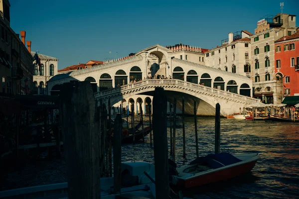 Wenice Włochy Nov 2021 Most Rialto Kanał Grande Wysokiej Jakości — Zdjęcie stockowe