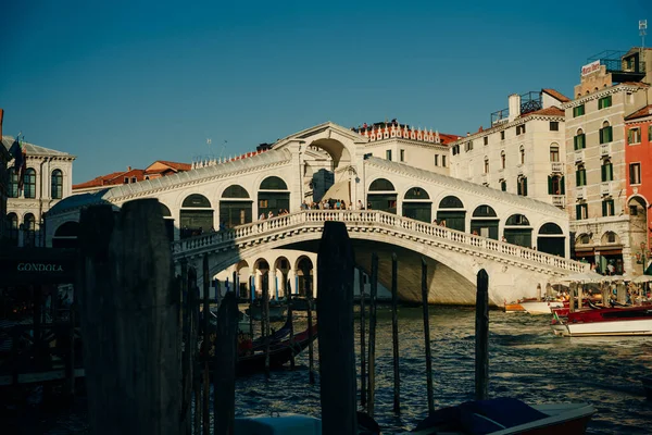 Venice Olaszország Nov 2021 Rialto Híd Grand Canal Kiváló Minőségű — Stock Fotó