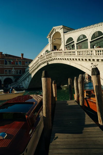 Venice Olaszország Nov 2021 Rialto Híd Grand Canal Kiváló Minőségű — Stock Fotó