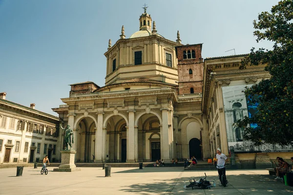 Basílica San Lorenzo Maggiore Cidade Milão Itália Foto Alta Qualidade — Fotografia de Stock